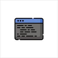 A computer screen with a blue and gray background vector