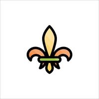 A fleur de lis icon on a white background vector