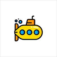 The beatles submarine icon vector
