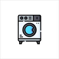 A washing machine icon on a white background vector
