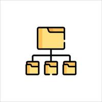 File system icon illustration vector