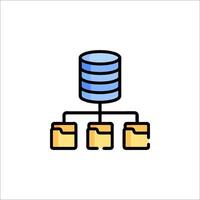 A database with files on top of it vector