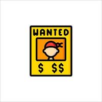 A wanted poster with a man in a hat and a sign that says wanted vector