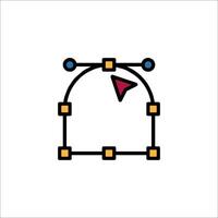 A simple line drawing of a triangle vector