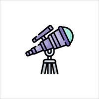 A telescope icon on a white background vector