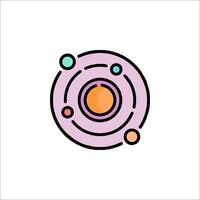 An image of a colorful, flat icon vector
