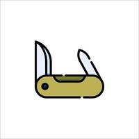 A swiss army knife with a knife on it vector