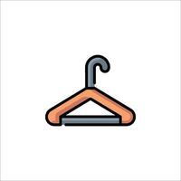 A hanger with a clothes on it vector
