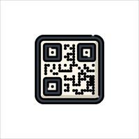Qr code icon vector
