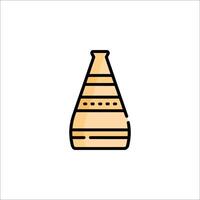 A cone icon on a white background vector