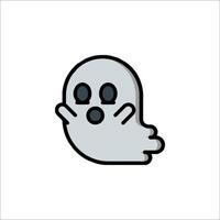 A ghost icon on a white background vector