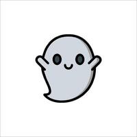 A ghost with a smile on its face vector