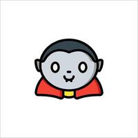 A cartoon character with a black face and red cape vector