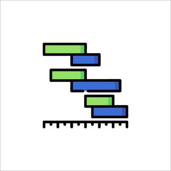 un sencillo icono de un bar gráfico vector