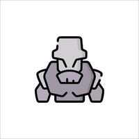 A cartoon character with a hat on his head vector