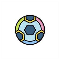 A soccer ball icon with a colorful design vector