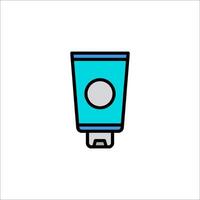 A tube of toothpaste icon on a white background vector