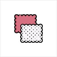 Two squares with polka dots on them vector