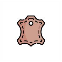 A leather tag icon on a white background vector