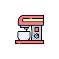 A kitchen mixer icon on a white background vector