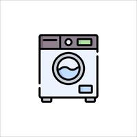 A washing machine icon on a white background vector