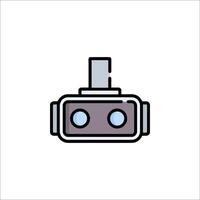 A robot head icon on a white background vector