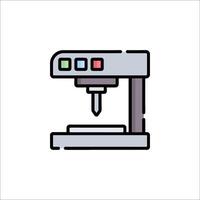 A machine that is being used to make a cup of coffee vector