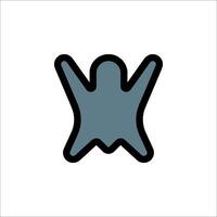 A ghost icon on a white background vector