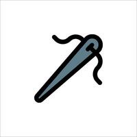 A needle with a thread on it vector