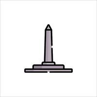 A monument icon on a white background vector