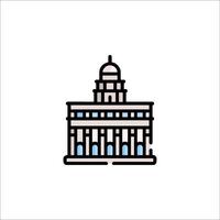 A building with a dome on top of it vector