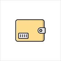 A wallet icon on a white background vector