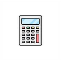 A calculator icon on a white background vector