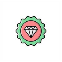 Diamond icon illustration vector