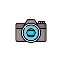 A camera icon on a white background vector