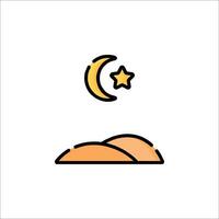 Islamic concept icon vector