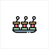 A line icon of a machine with three balls vector