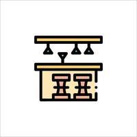 Bar icon, bar, bar counter, bar, bar counter, bar, bar counter, bar vector