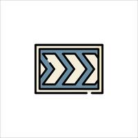 A blue and white chevron pattern on a white background vector