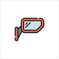 A car mirror icon on a white background vector