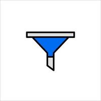 A funnel icon on a white background vector