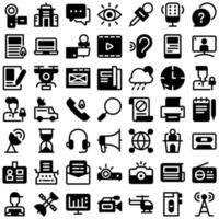 Journalism Journalist Icon Set. Perfect for interface, new application vector