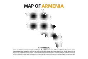 Armenia Europe country Map Island Dotted Style Flat Design Editable . Suitable for Content Element or background modern vector