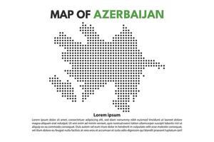 Azerbaijan Europe country Map Island Dotted Style Flat Design Editable . Suitable for Content Element or background modern vector