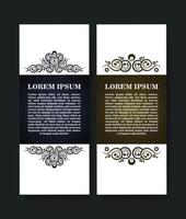colorful card design ornament pattern with frame design vector