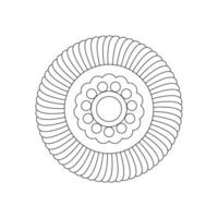 Ornamental mandala patterns with unique design coloring book page vector