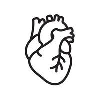 heart icon outline eps 10 vector