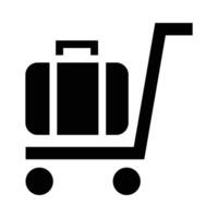 Porter Service Icon silhouette vector