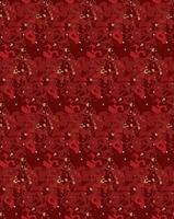 Seamless pattern featuring a complex and dynamic abstract design. Rich shades of red and gold creating a luxurious and festive appearance. Eye-catching composition combining opulent colors. vector