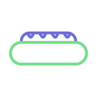 Hot dog icon. Concept of fast food and unhealthy eating. vector
